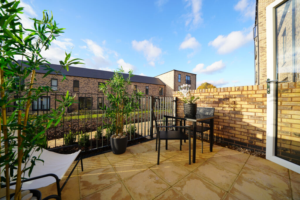 Belgrave Village show home terrace