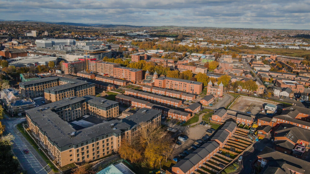 Drone image of Nightingale Quarter