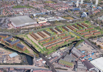wolverhampton canalside south aerial visual